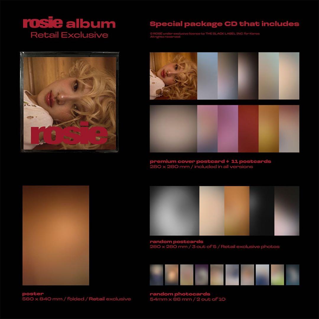 【新品未開封】BLACKPINK ロゼ rosie KR Retail　2種