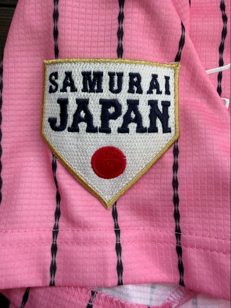 MIZUNO★レディースM★侍ジャパン★ユニフォーム★ピンク★WBC、刺繍、大谷