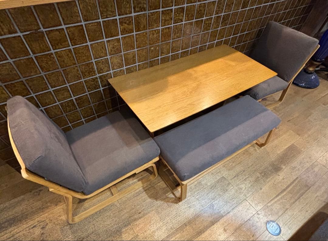 引取限定 MUJI 無印良品 テーブル チェア ベンチ 4点 セット