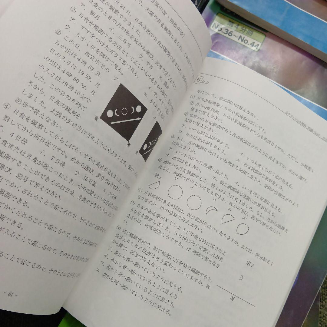 希学園　小5　ベーシック国語/算数/理科　第1～第4分冊　中古　2023年使用