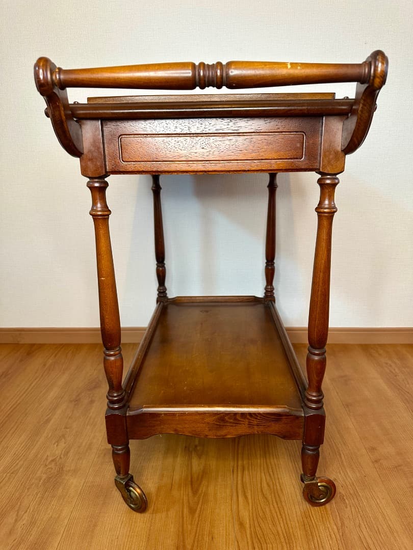 カリモク家具 コロニアル キッチンワゴン オールドカリモク