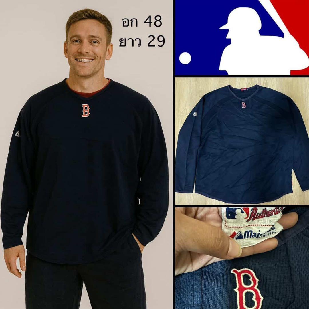 マジェスティック製 レッドソックス ネイビー フリース スウェット XL