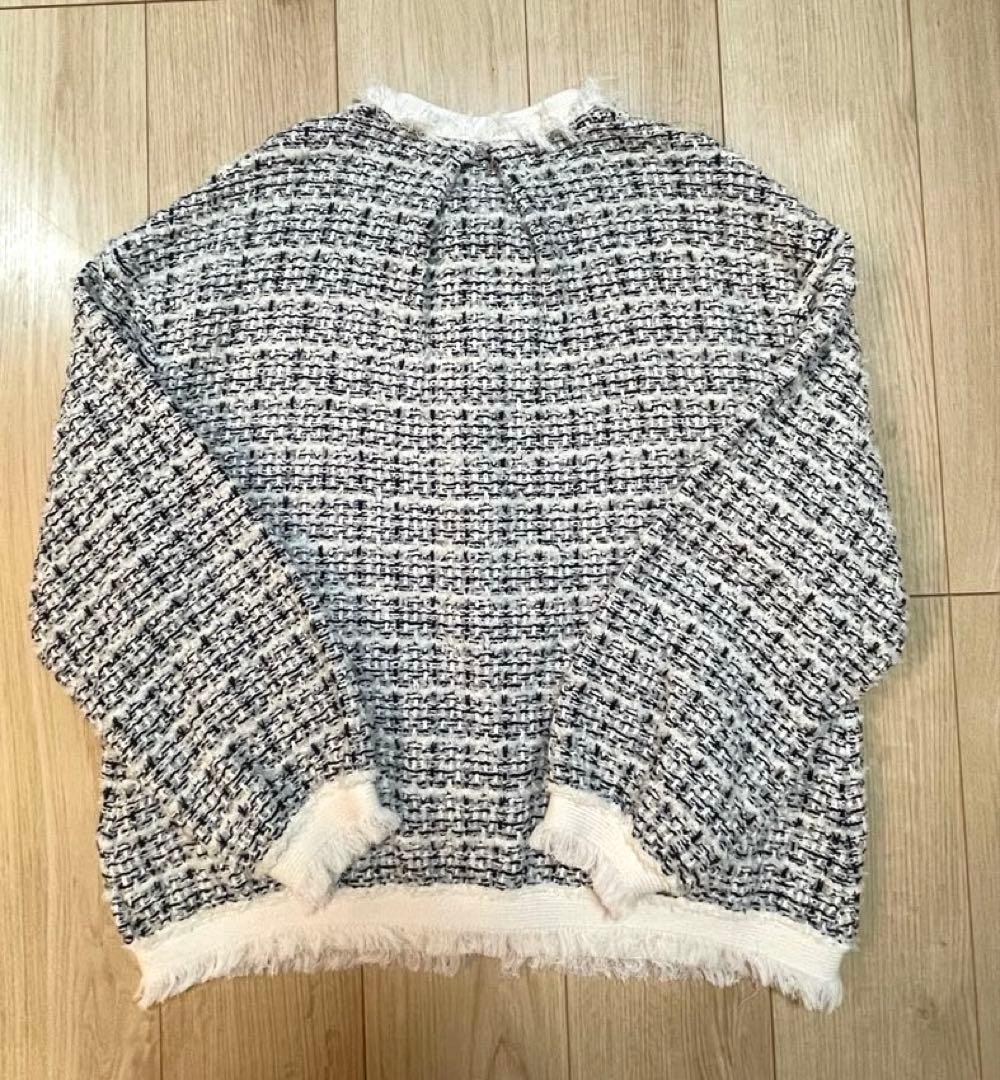 【美品】Mila Owen ツイードニットジャケット 0サイズ