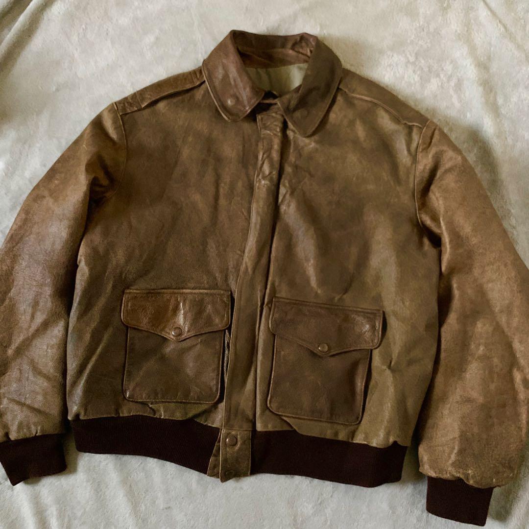 ジャケット・アウター vintage A2 Leather flight jacket TALON
