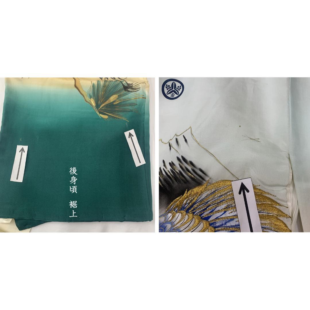 603ab9■七五三 三歳 男児 セミアンティーク着物&被布&長襦袢■良好