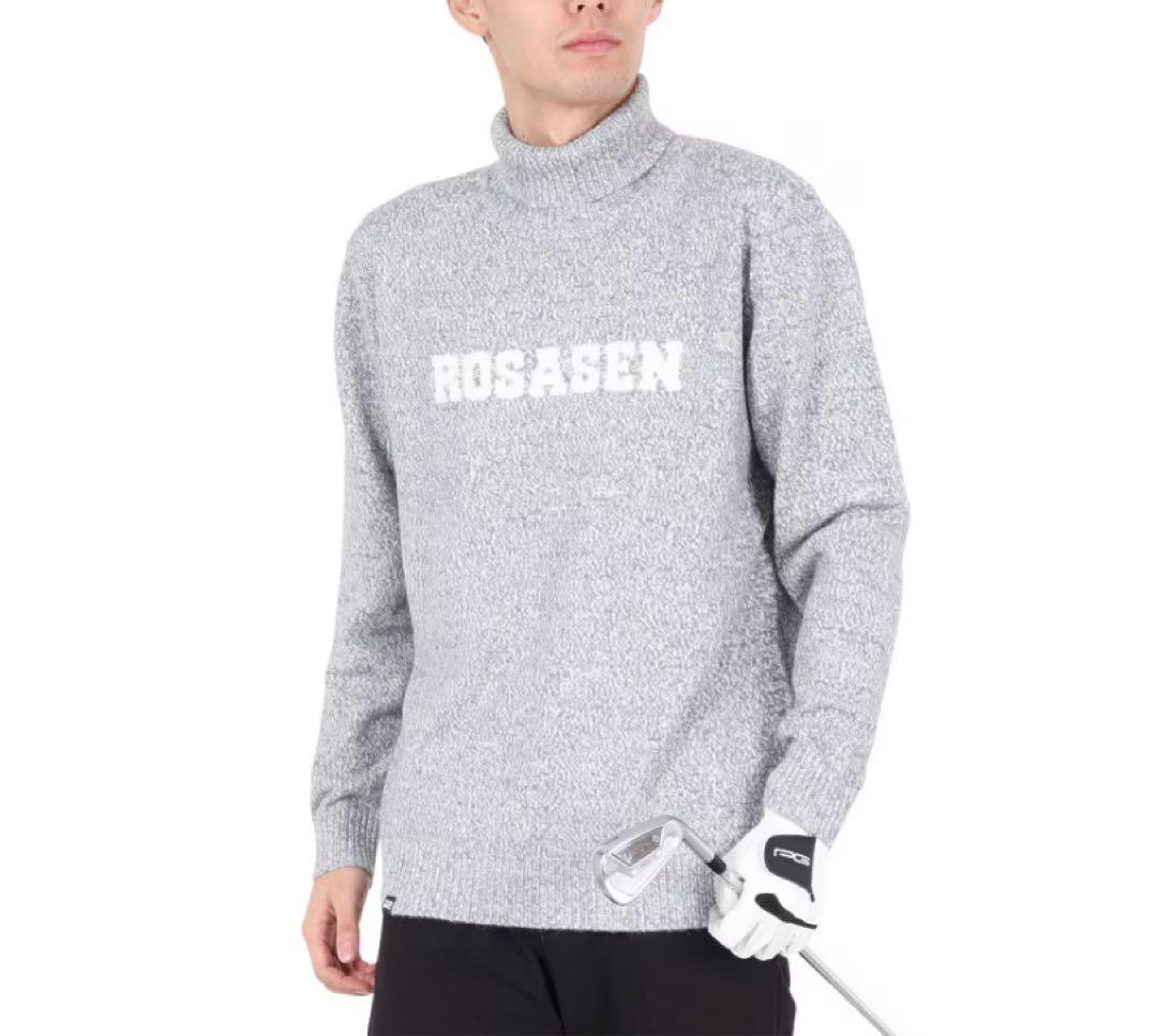新品　ロサーセン　ニット　セーター　タートルネック　グレー　Lサイズ