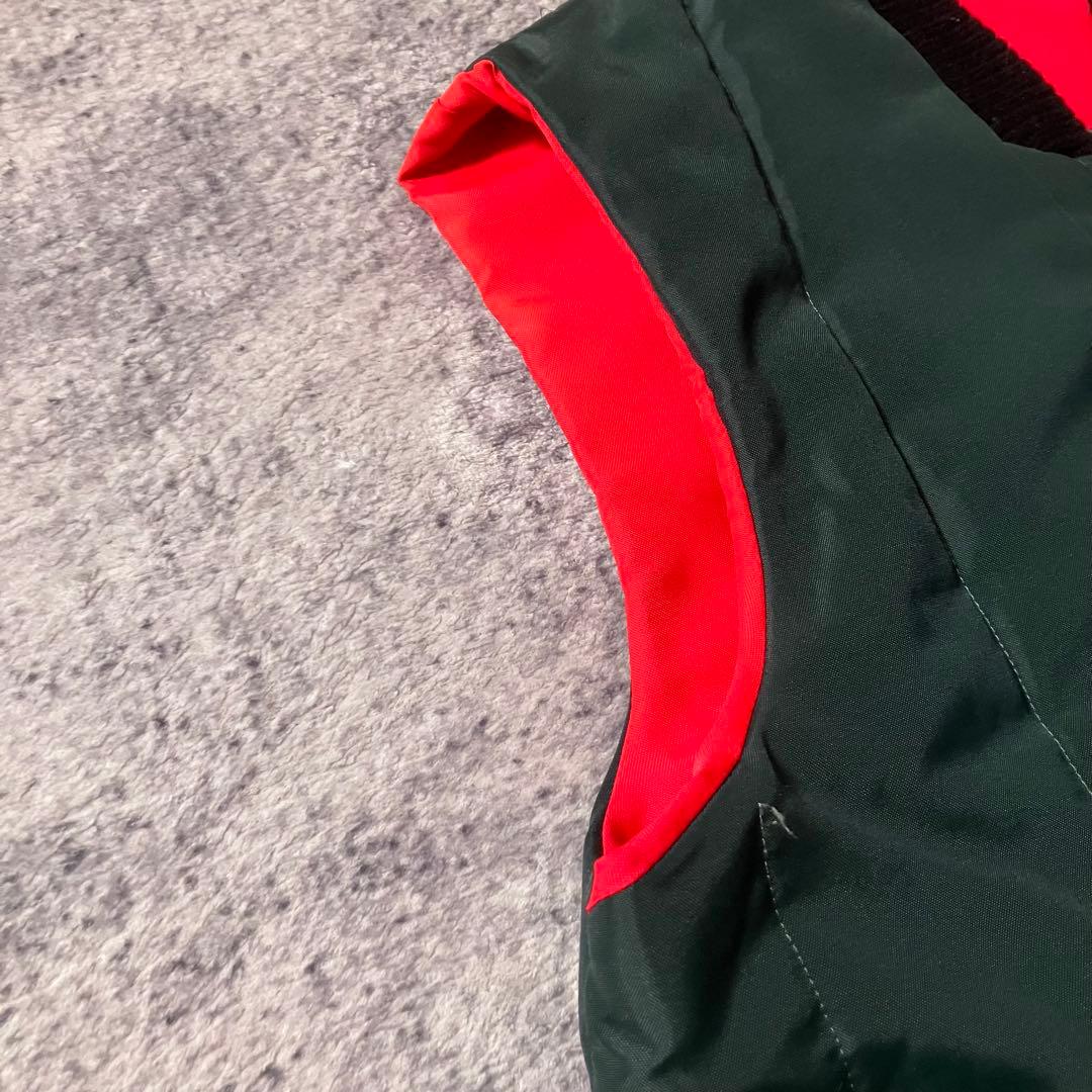 80sAVONSPORTSWEARキルティング中綿ベストグリーンカナダ製