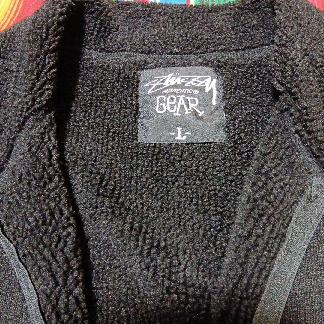 ★STUSSY★ステューシー★黒 インナーフリース ジップアップジャケット