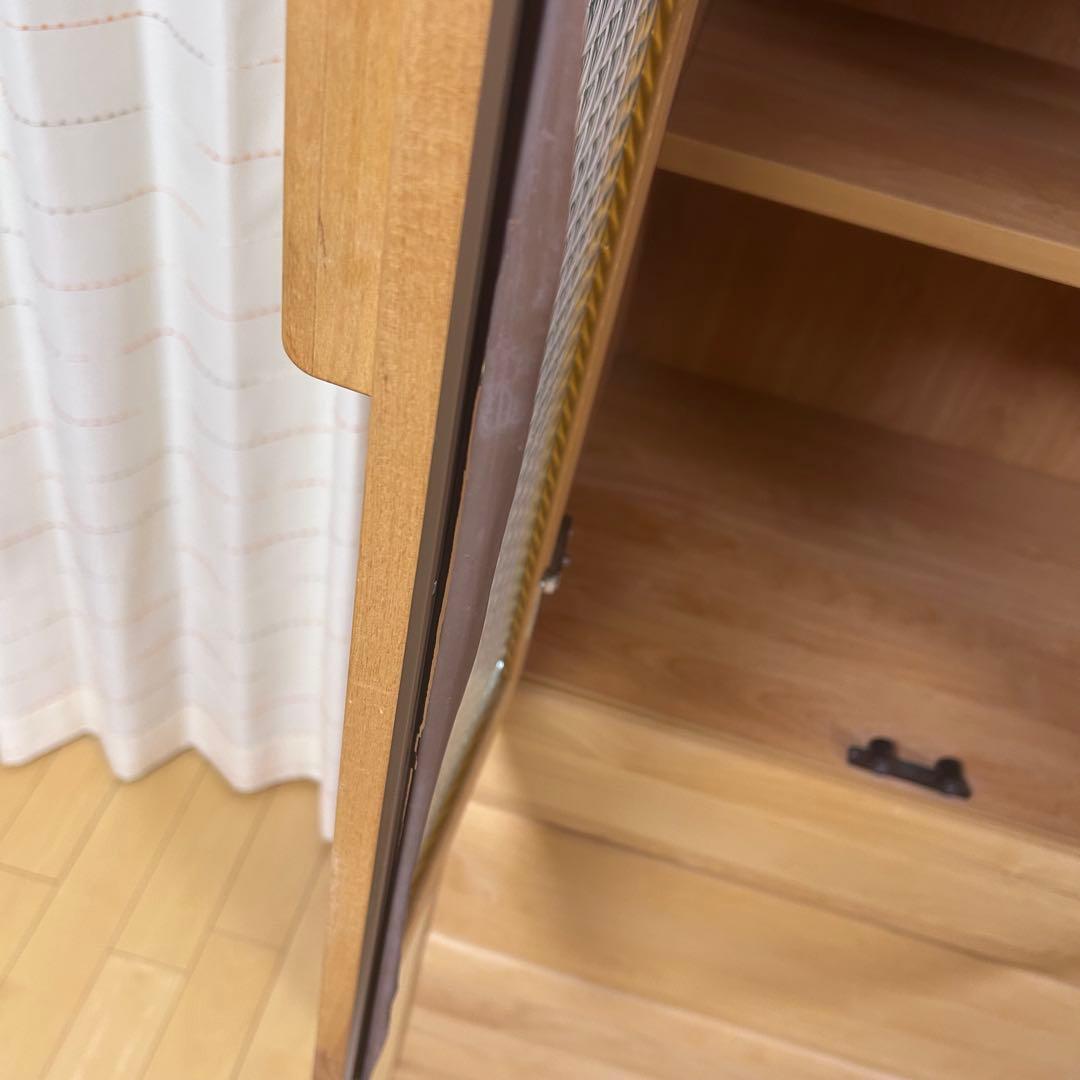 スリムキッチンボード　隈木工所　大川家具　ナチュラルカントリー　アルダー材天然木