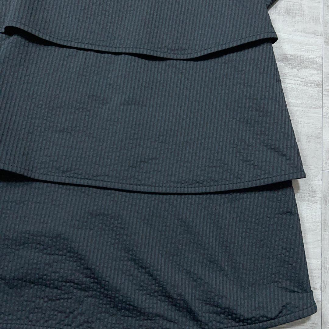 美品 st andrew セントアンドリュース フリル ポロシャツ 黒 ゴルフM