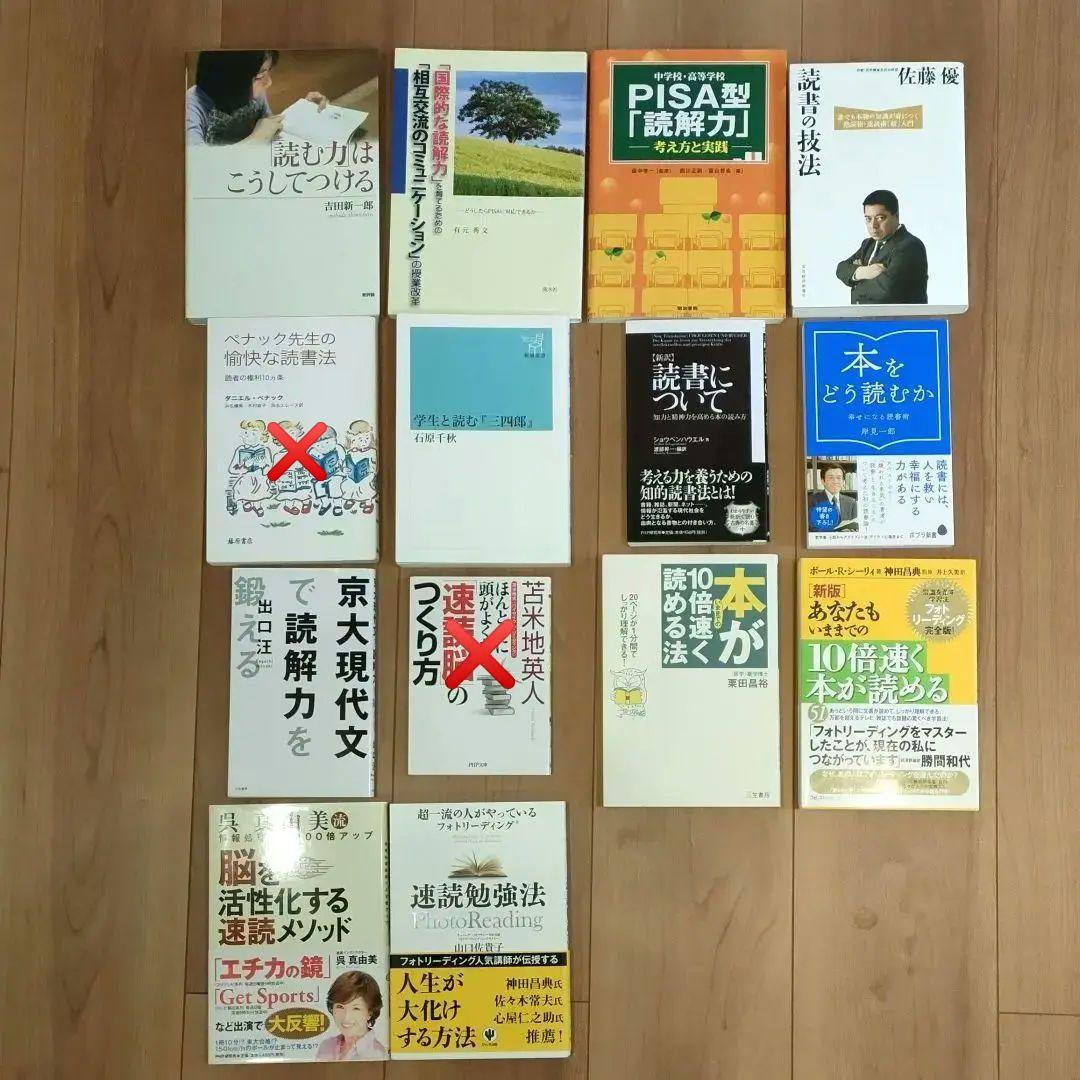 85〜98「読む力」はこうしてつける　他　読書・速読関連12冊