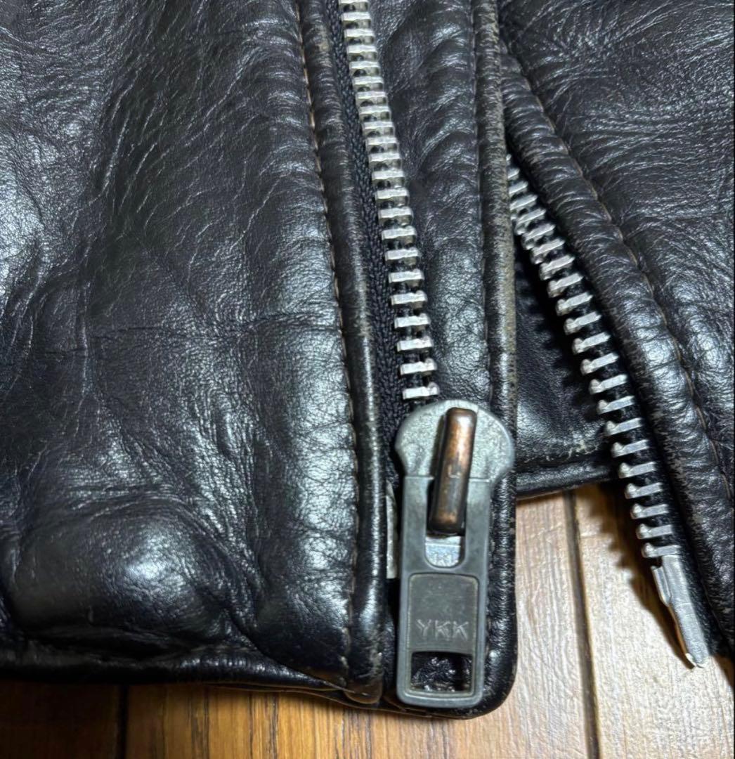 美品！Schott 618 ダブルライダースジャケット 34 バイカータグ