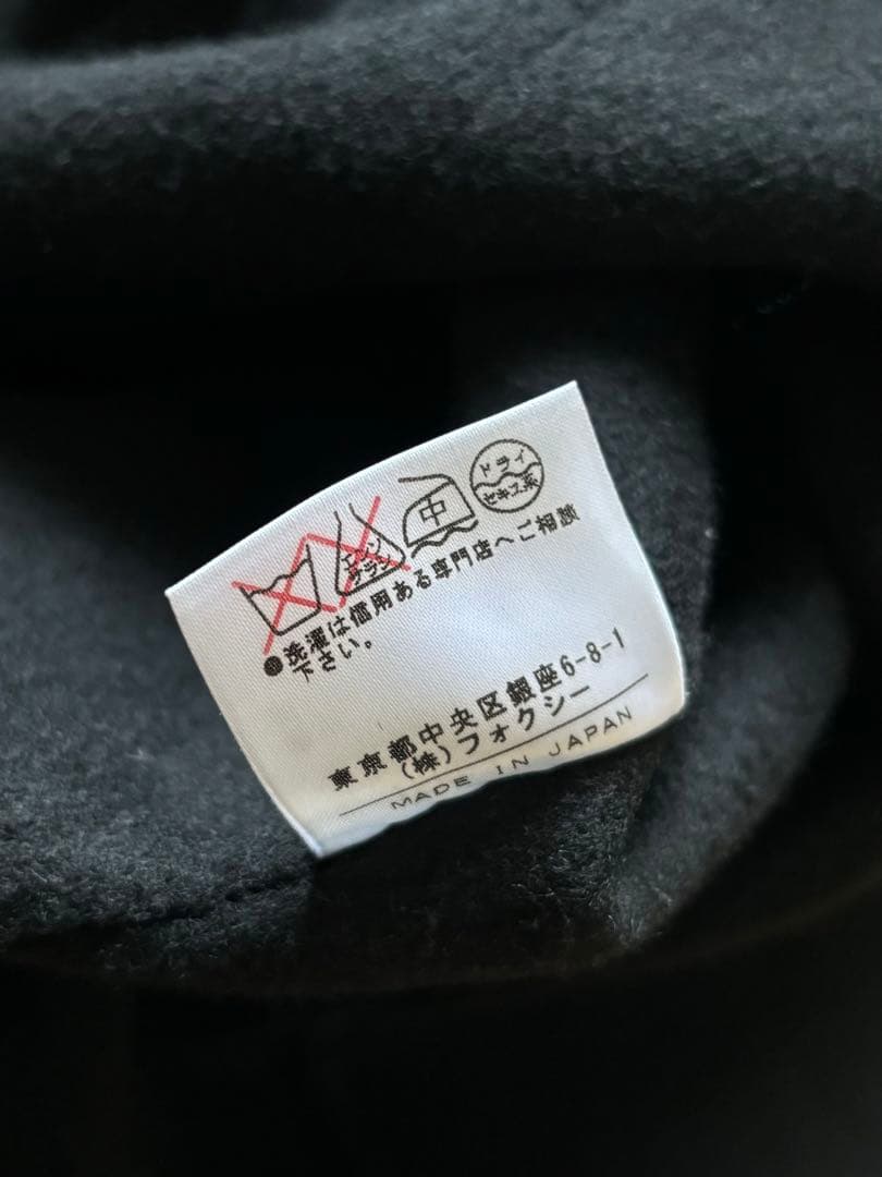 フォクシー FOXEY カシミヤ ダブルフェイス リバー フードコート 40