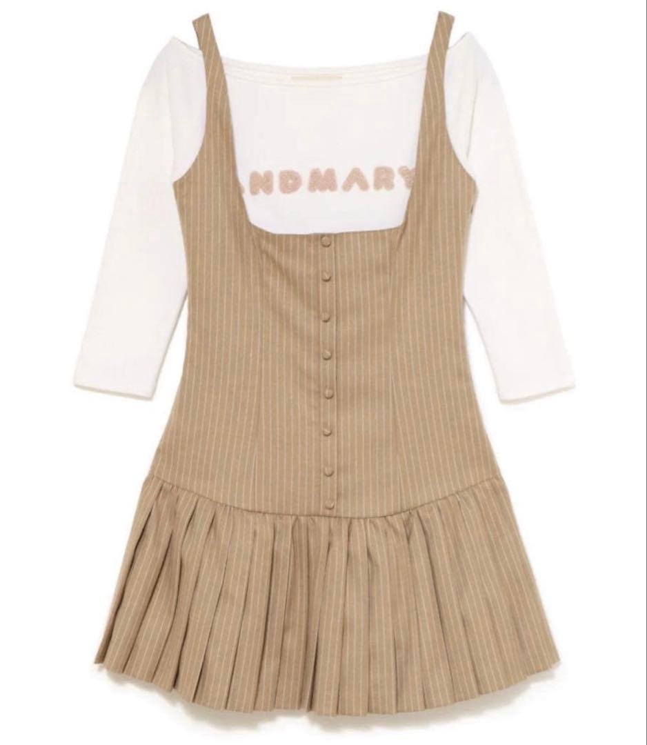 ANDMARY Jade set mini dress beige 美品