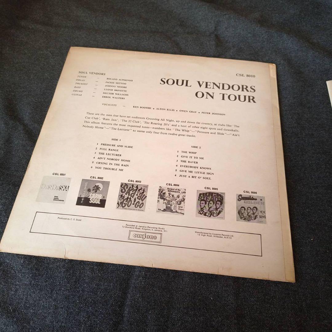 SOUL VENDORS ON TOUR オリジナル盤 レア coxsone