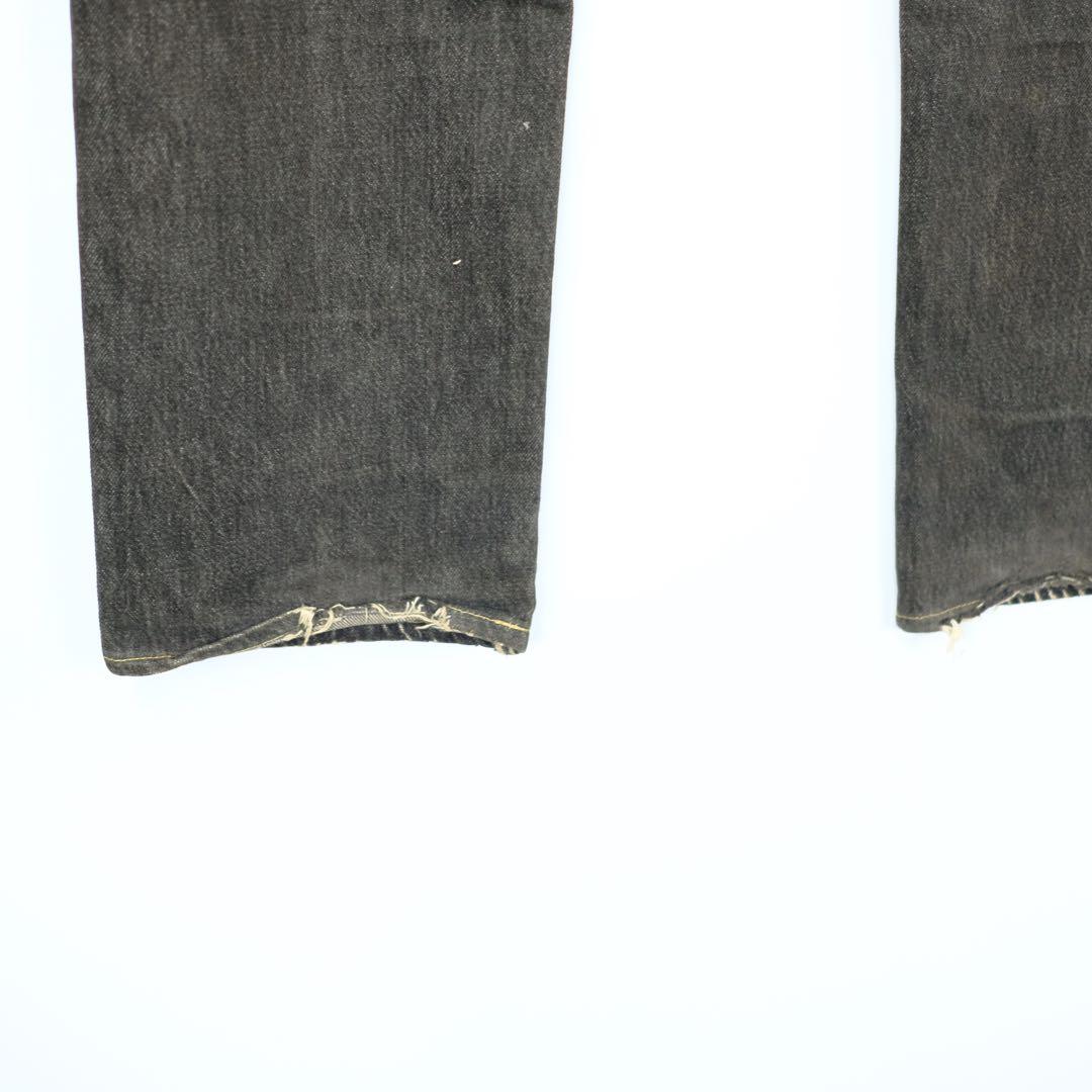 1990s Levi's ブラックデニムパンツ　501 USA ダメージ　ボロ