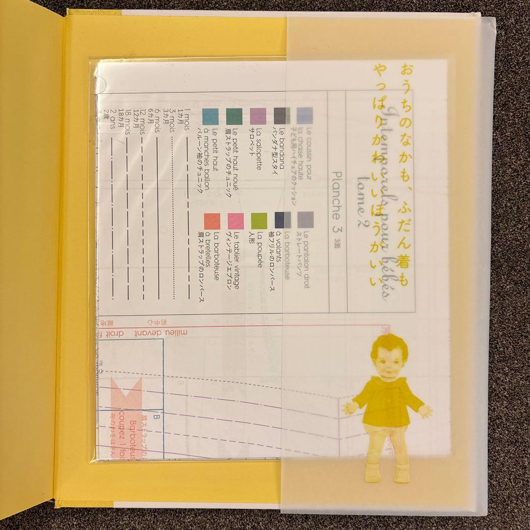 世界中で愛されるフランスの子ども服 0歳から3歳までのデザインと全型紙1&2