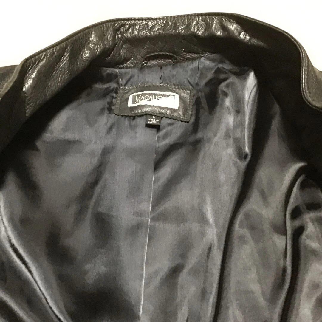 鹿皮　本革　オールブラックス　レザージャケット　黒　本革　ヴィンテージ　革ジャン