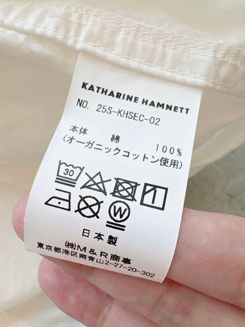 KATHARINE HAMNETT キャサリンハムネット シャツ ホワイト