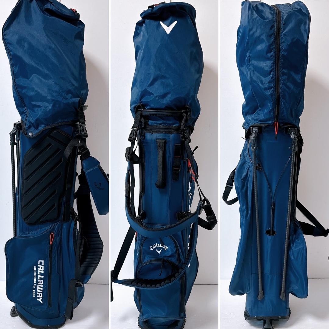 キャロウェイ　キャディバッグ　スタンド式／Callaway　ネイビー（紺）　軽量