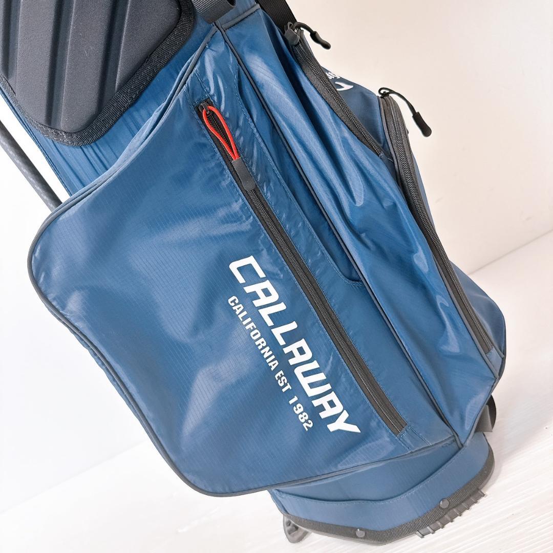 キャロウェイ　キャディバッグ　スタンド式／Callaway　ネイビー（紺）　軽量
