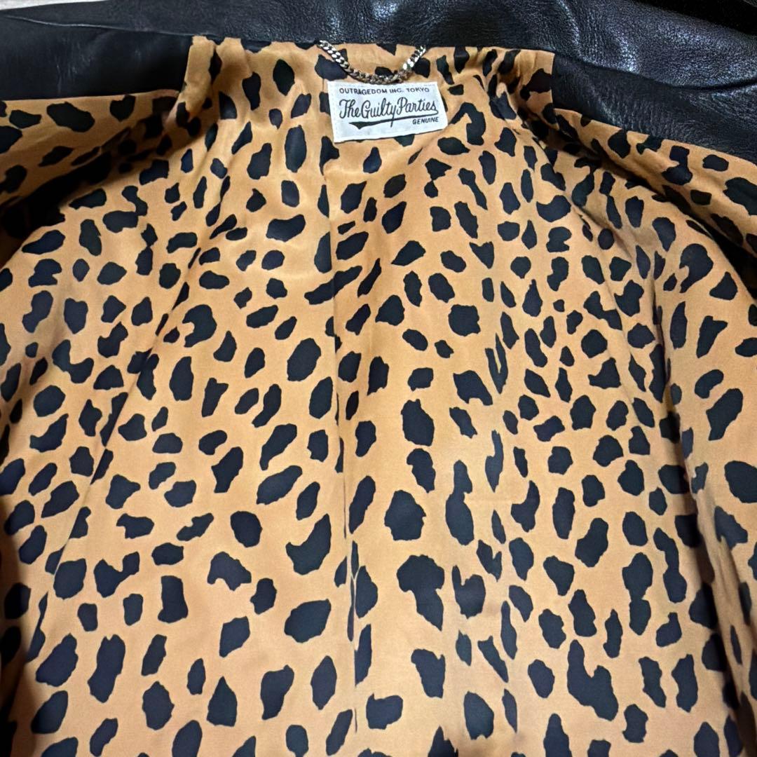 激安　WACKOMARIA LEATHER VARSITY JACKET M
