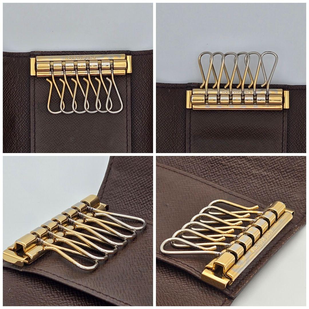 【美品】ルイヴィトン ダミエ エベヌ ミュルティクレ6 キーケース 6連　①