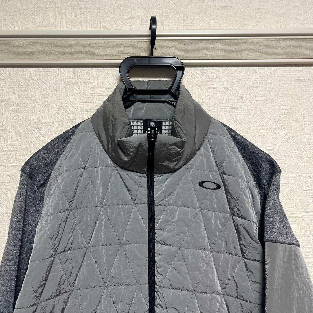 Oakley オークリー グレー キルティング ダウン ジャケット