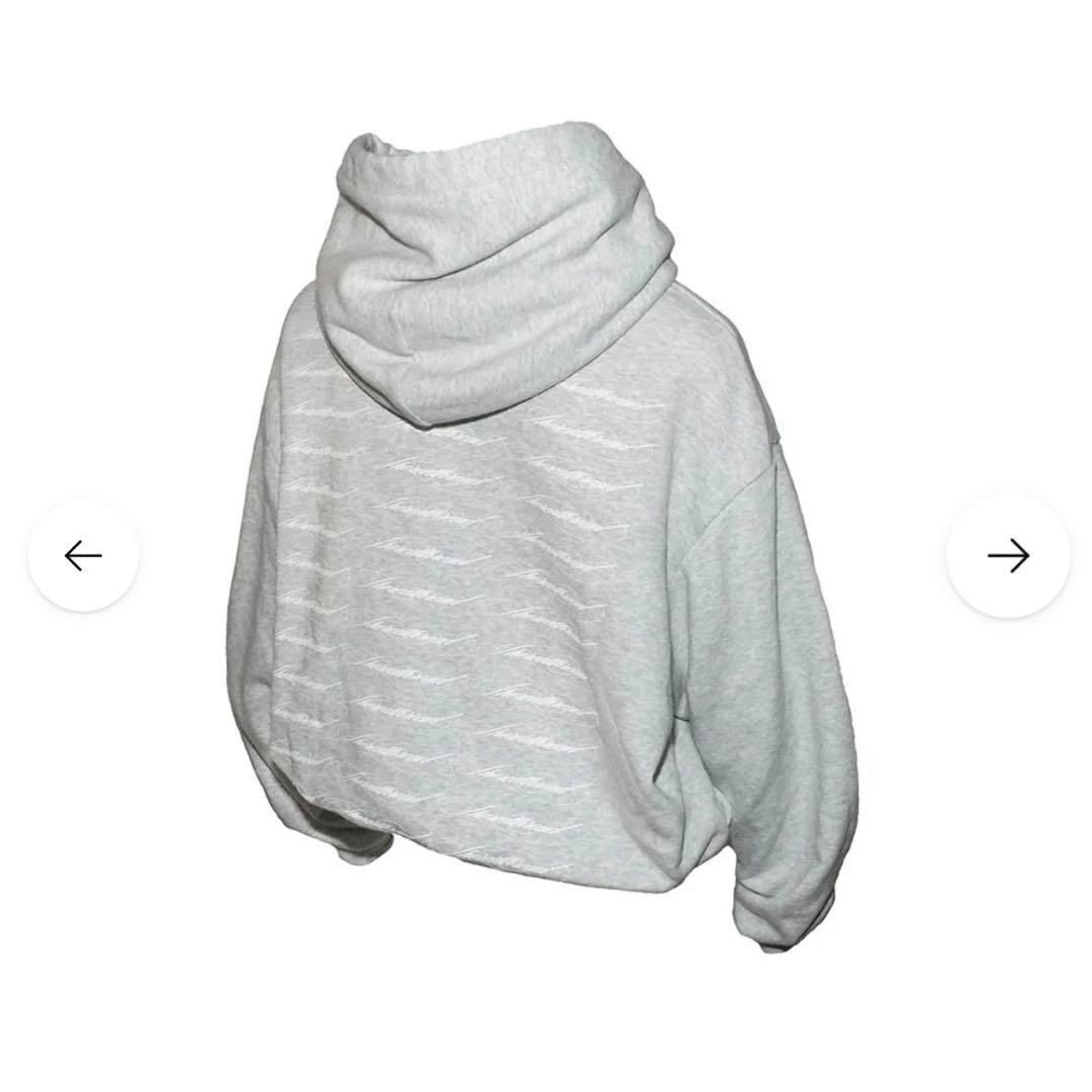 トップス theredthread S logo pullover hoodie gray