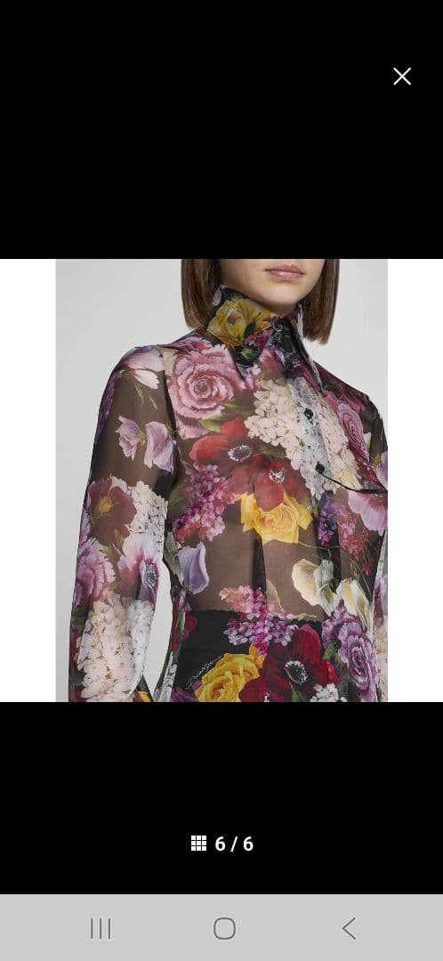 ドルチェ&ガッバーナ! SILK薔薇のお花いっぱいのシアワセ&COOLブラウス。