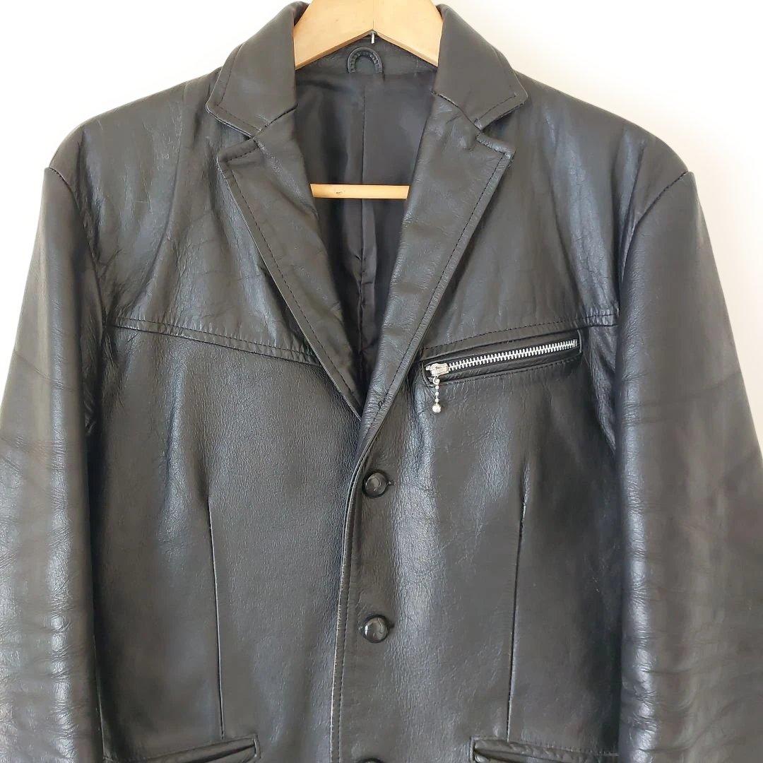エ*ン様 SAVOY CLOTHING レザージャケット 三つボタン サボイクロ