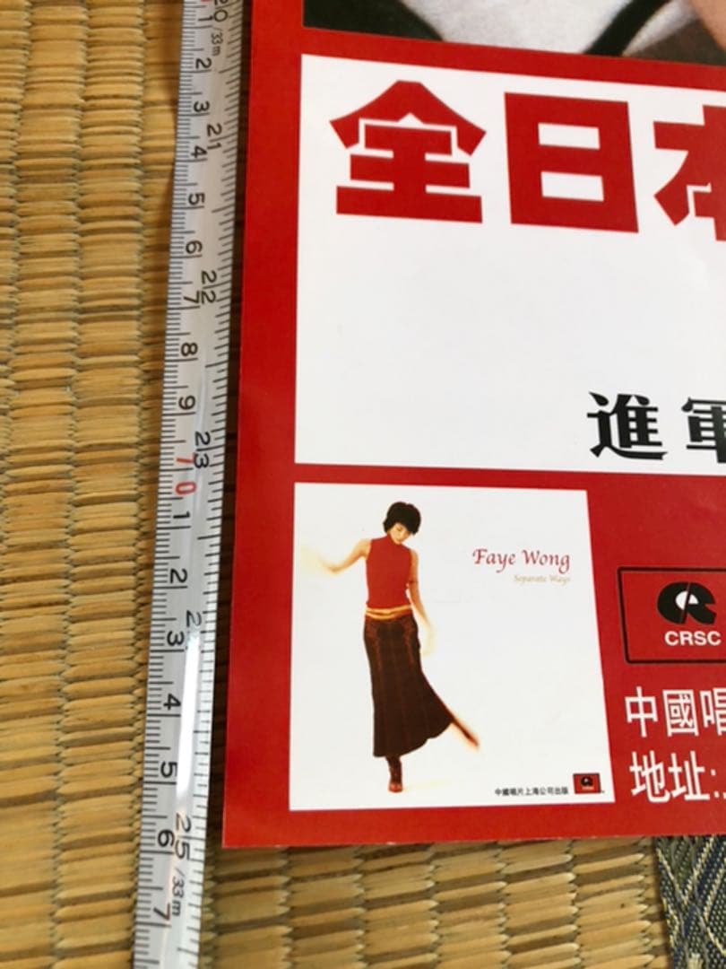 Faye Wong Separate Ways ポスター 76×52cm
