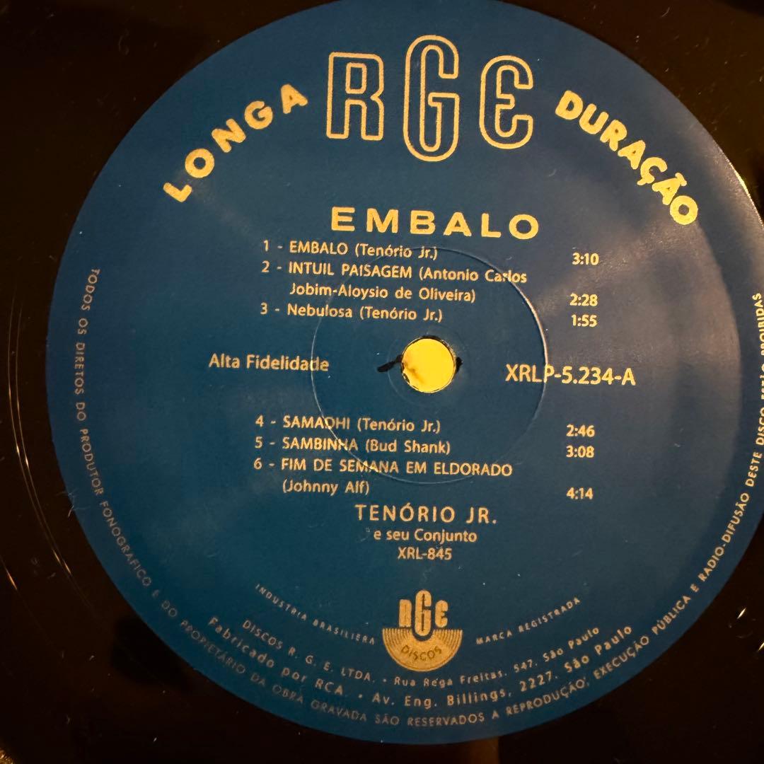 Tenório Jr. / Embalô レコード