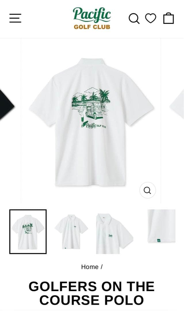PACIFIC GOLF CLUB ポロシャツ XS