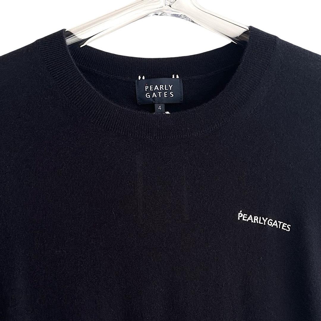 534★パーリーゲイツ 定価41,800円カシミヤニット セーター紺 サイズ7