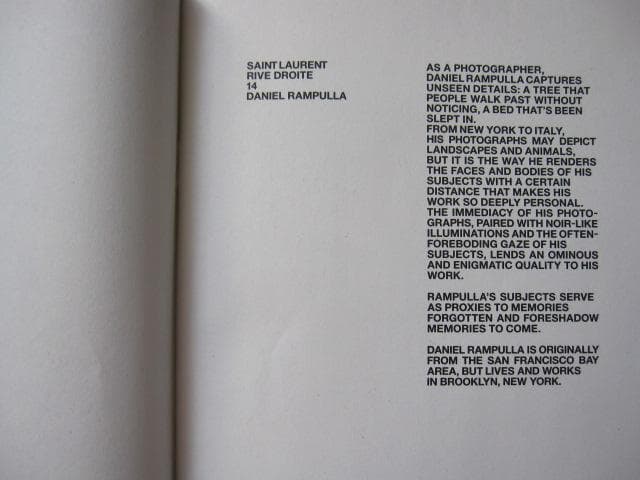 FANZINE 14　Daniel Rampulla　ダニエル・ランプラ