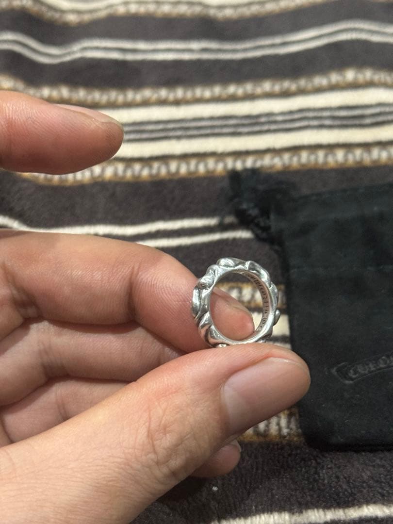 ⠀*様 CHROME HEARTS リング　スクロールバンドリング 7 号
