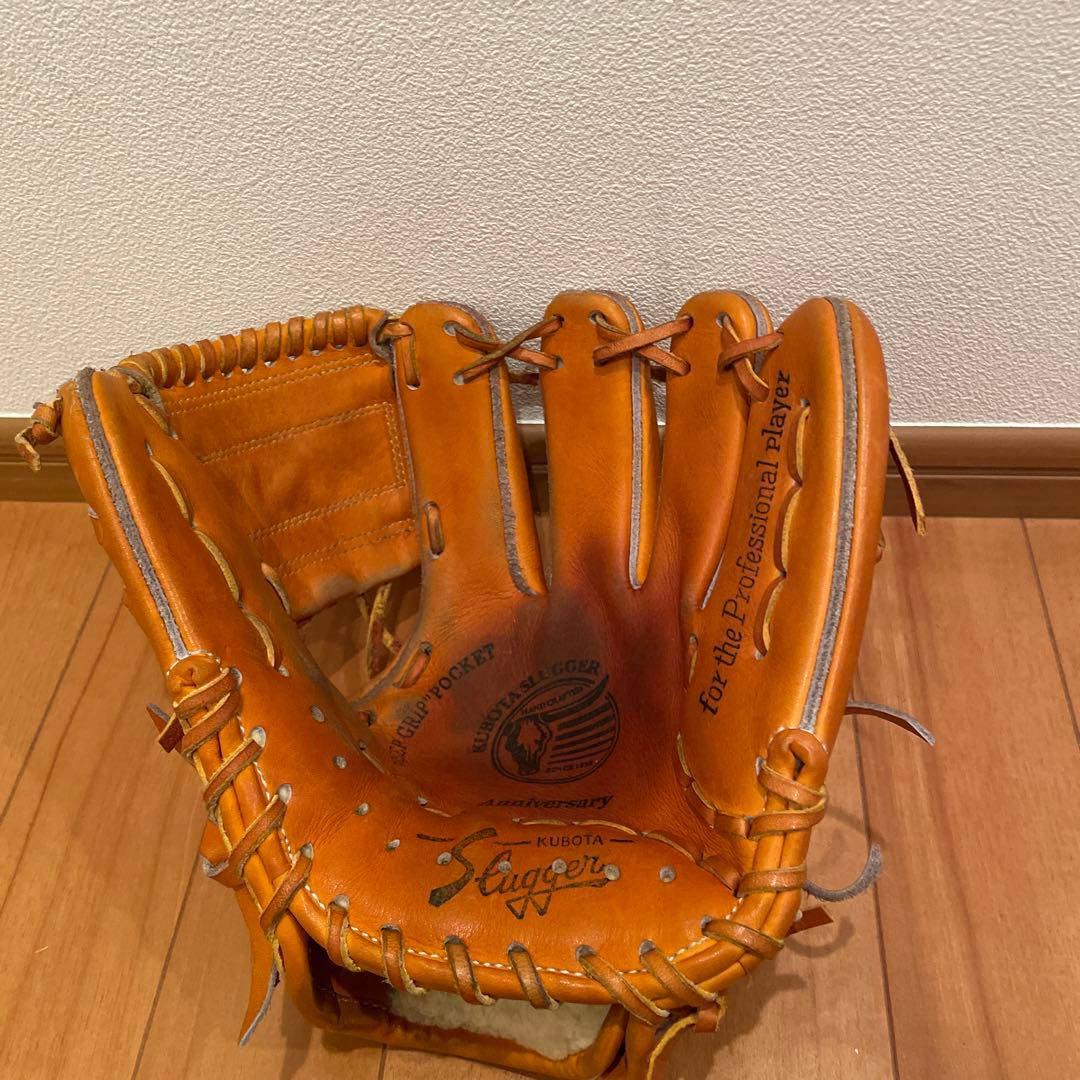 KUBOTA Slugger 80周年　軟式　内野グローブ オレンジ