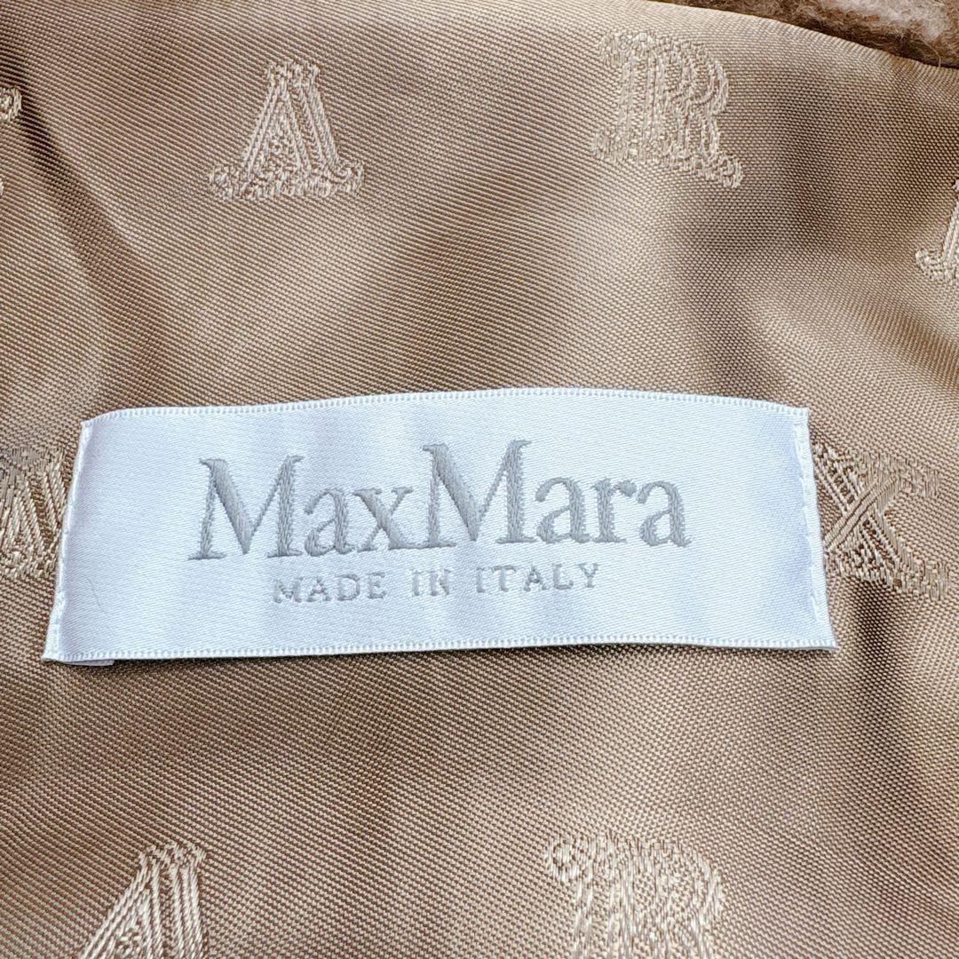現行 21AW MaxMara テディベア ケープ　TEBE キャメル　絹
