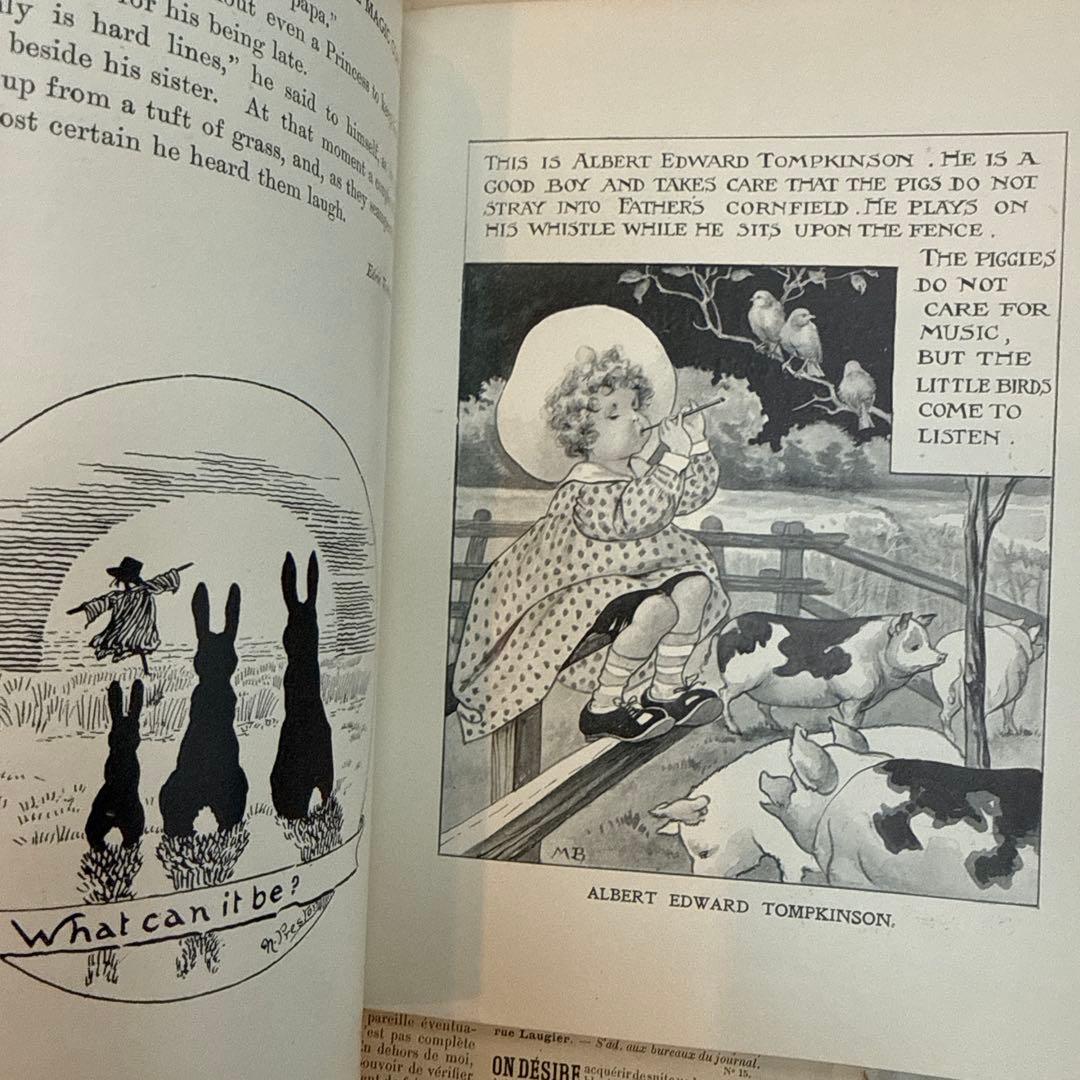 稀少アンティーク美しいヴィクトリアン絵本イギリス洋書　古書ジャンクジャーナル