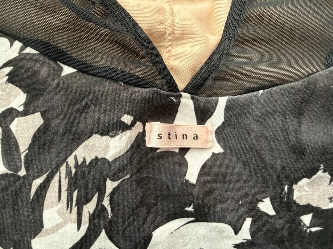 stina スティナ レオタード 花柄 サイズM