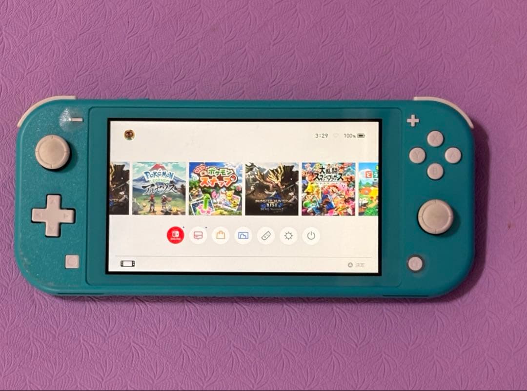 Nintendo Switch Lite ターコイズ 本体 カバー付き