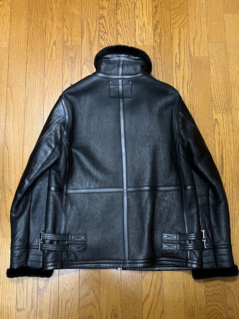 NEIGHBORHOOD B-3D/MC-JKT ムートンレザージャケット XL