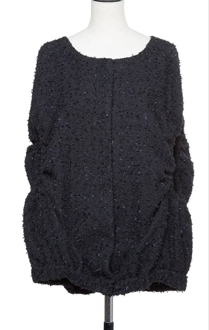 chieko+ tweed ball vest ブラック36