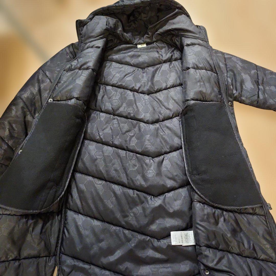 ATHLETA ベンチコート ブラック フード付き