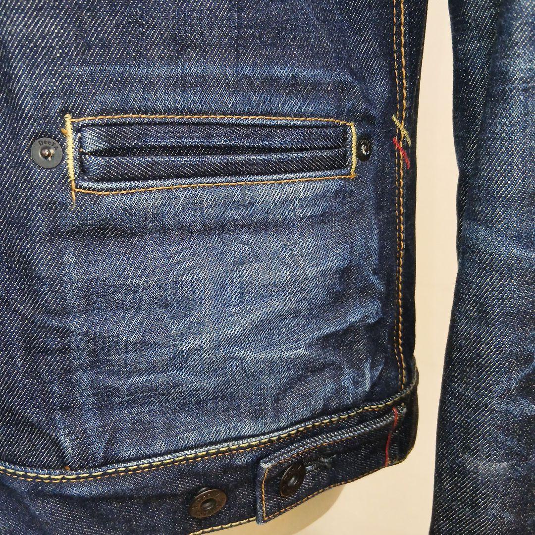 DeeTA インディゴ　セルビッチデニムジャケットMサイズ