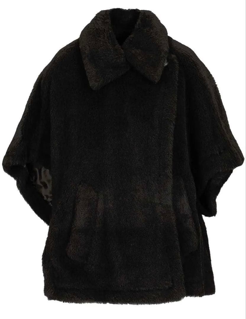 Max Mara♡テディベアケープ♡TEBE♡ブラック