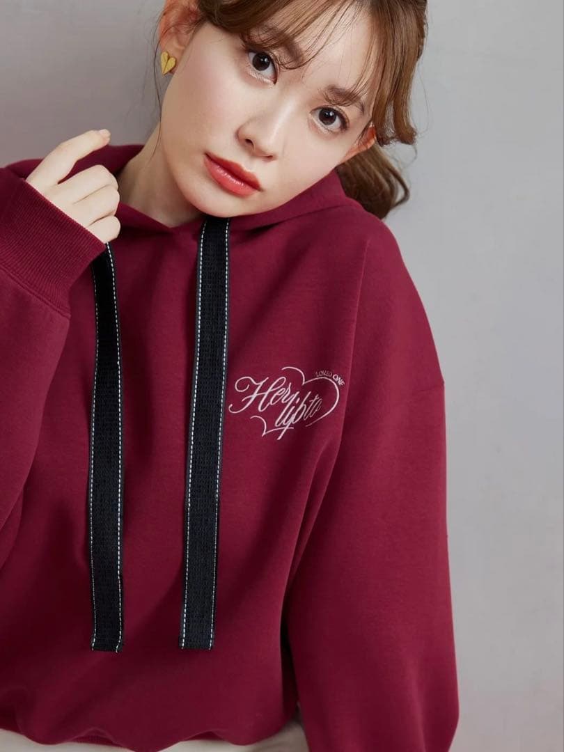 herlipto loved one hoodie赤(完売品)