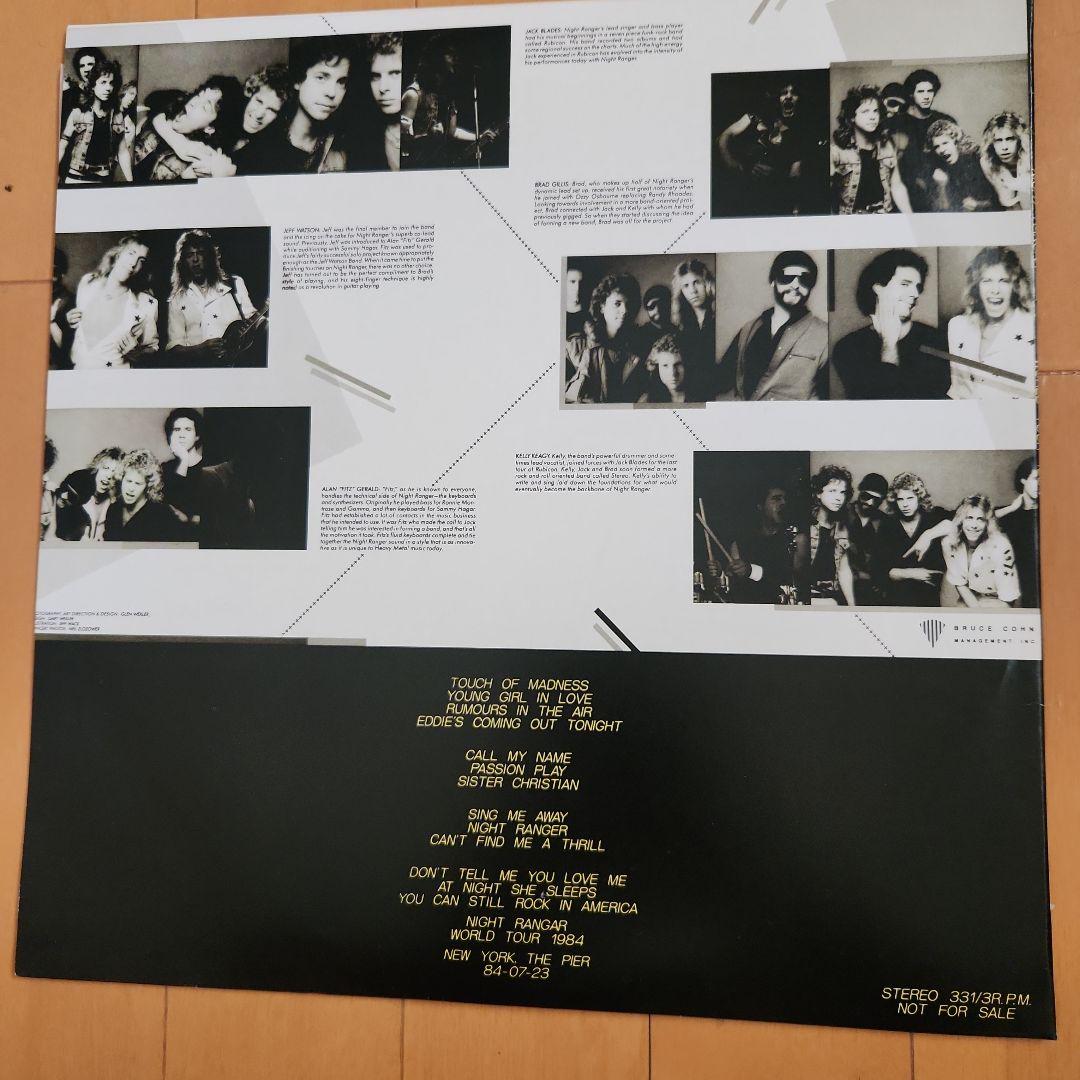 2枚組NIGHT RANGER　LIVE`1984 レコード