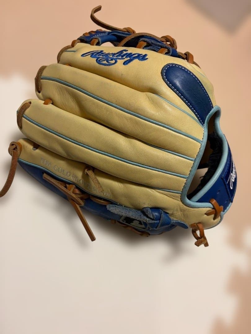 Rawlings 軟式グローブ 右投げ用 青/クリーム